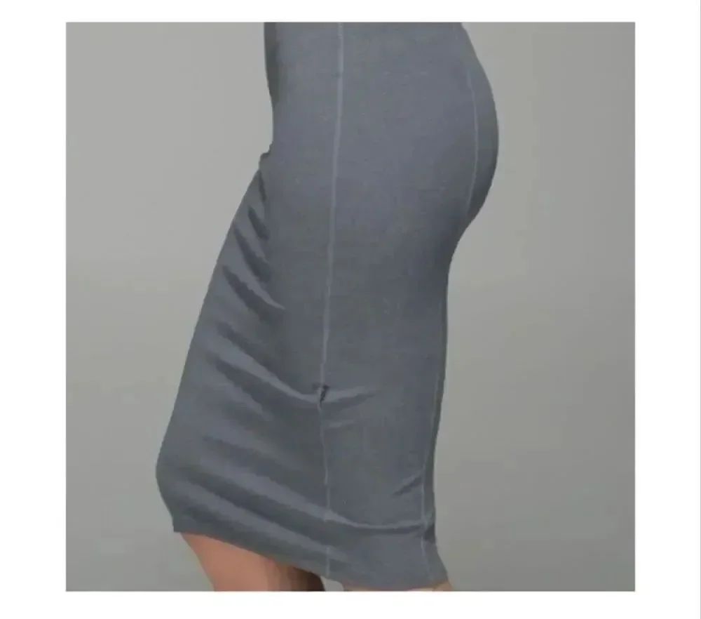 Lululemon Grey Tank Picnic MIDI Body Con Dress - Picture 7 of 10